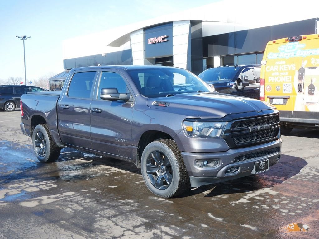 Used 2021 RAM Ram 1500 Pickup Big Horn/Lone Star with VIN 1C6SRFFMXMN687581 for sale in Forest Lake, Minnesota