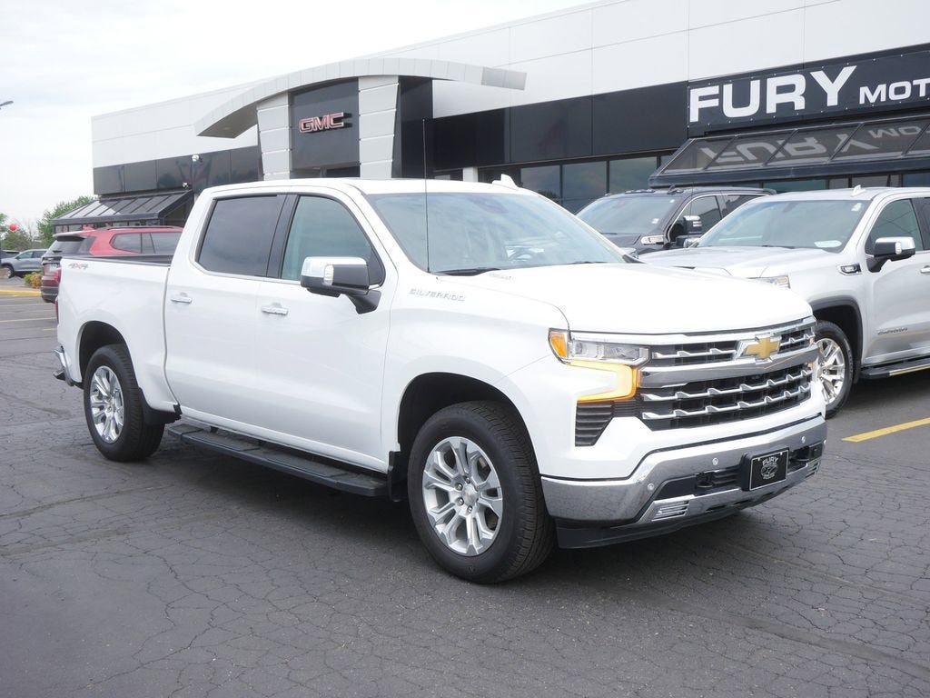 Used 2025 Chevrolet Silverado 1500 LTZ with VIN 1GCUKGE84SZ228858 for sale in Forest Lake, Minnesota