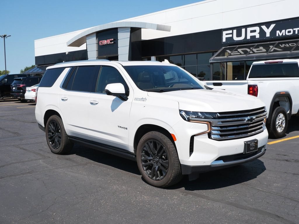 Used 2022 Chevrolet Tahoe High Country with VIN 1GNSKTKL3NR100602 for sale in Forest Lake, Minnesota