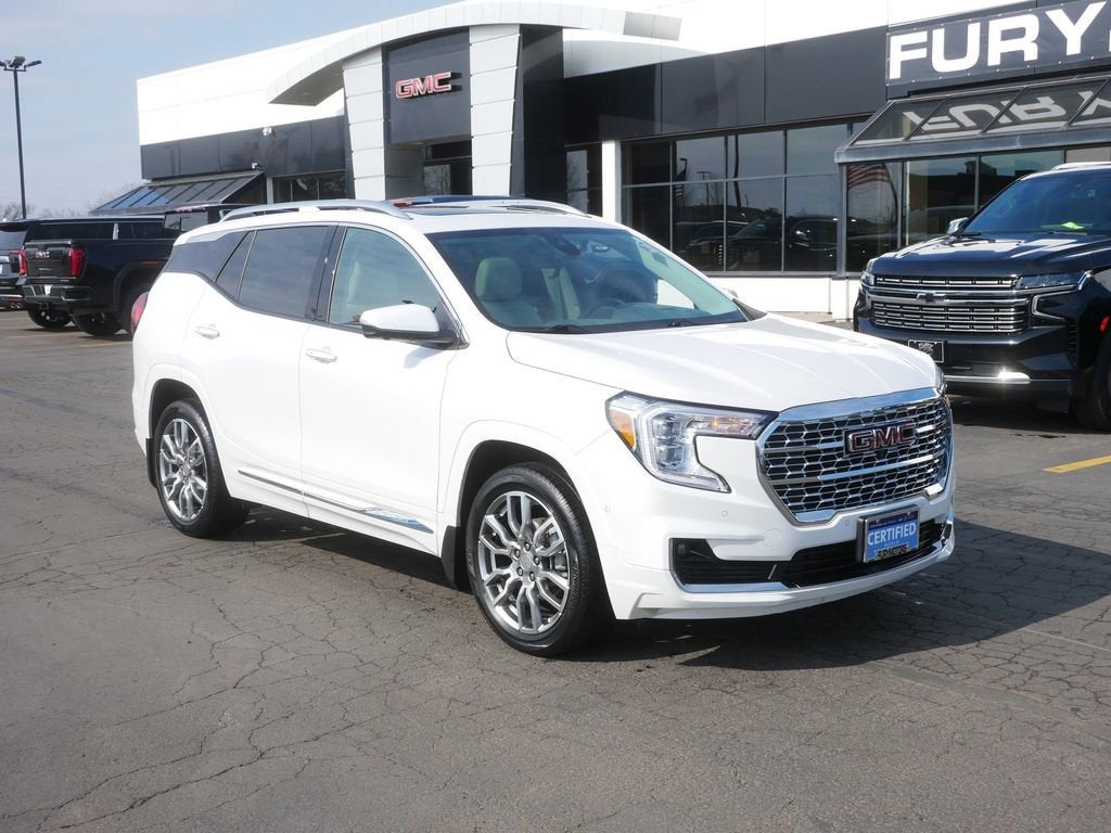 Used 2023 GMC Terrain Denali with VIN 3GKALXEG6PL156037 for sale in Forest Lake, Minnesota
